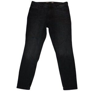 Old Navy Women’s Black Jeans Size 14 Mid-Rise Slim Fit Stretch Denim